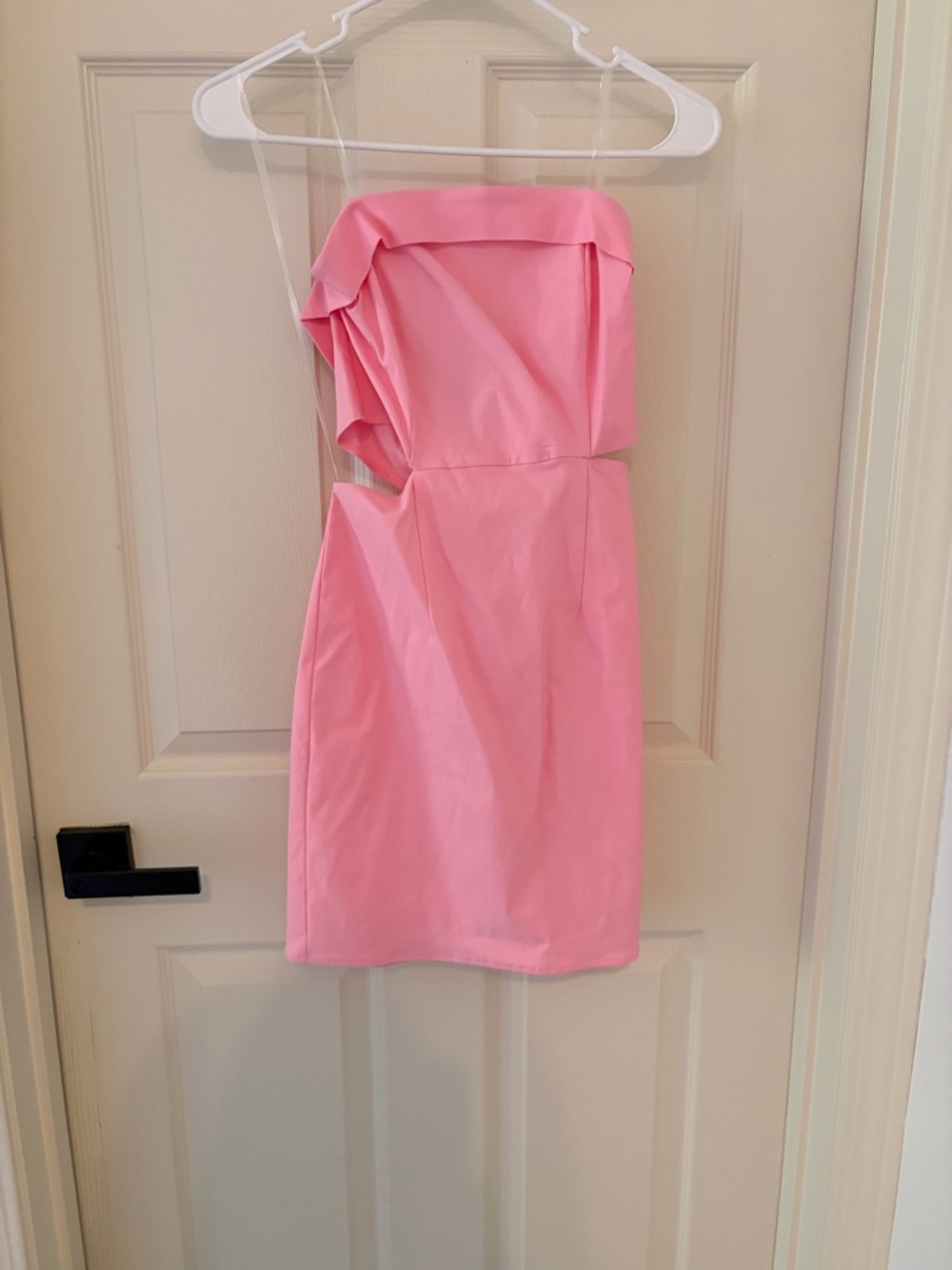 vntg Strapless Pink Cocktail Dress